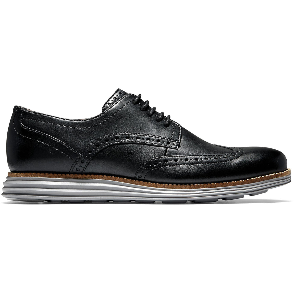 Cole Haan GrandTour Wingtip‎ Oxford Mens 10M Black Leather Hybrid Dress Sneaker Cole Haan Black Wingtip Dress Shoes for Men for sale | eBay main image 3