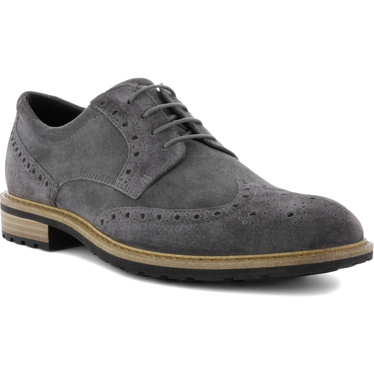 Ecco Vitrus I Wing Tip Tie Oxford Dress Shoe Burnished Leather Brogue Sz Mens 10 ECCO Men main image 2