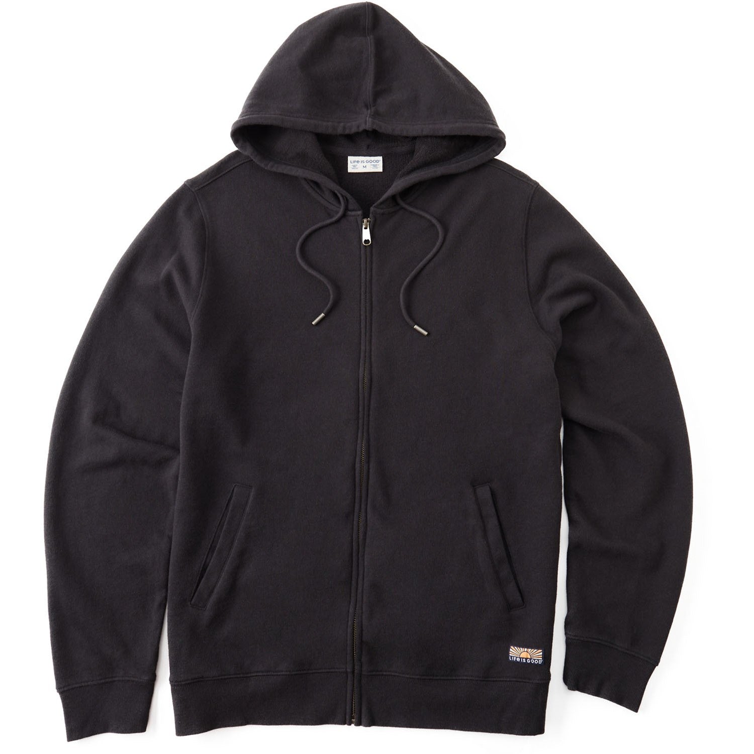 Life Is Good - Mens Solid French Terry Zip Hoodie Hoodie – Dress Code