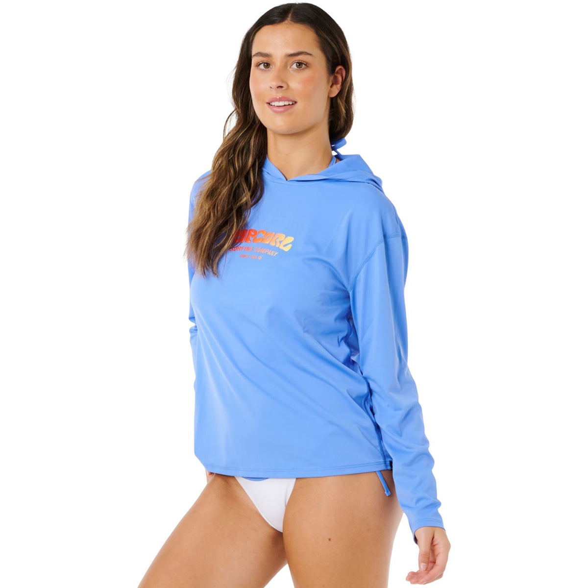 Rip Curl - Womens Surf Puff Hooded Long Sleeve Upf Rash Vest 