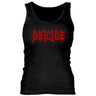 Deicide - Womens Red Logo/ Ribbed Tank Top