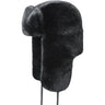 Kangol - Unisex Black Faux Fur Trapper Hat