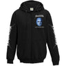 Dirkschneider - Mens Blue Face Victory Skull Zip Hoodie
