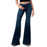 Sailey - Womens Simple Stitch Pocket High Rise Flare  Jeans