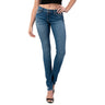 Sailey - Womens Simple Stitch Pocket Mid Rise Skinny  Jeans