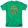 Dc Comics - Martian Manhunter Circle Adult T-Shirt In Kelly Green