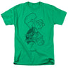 Popeye - Spinach Strong Adult T-Shirt In Kelly Green
