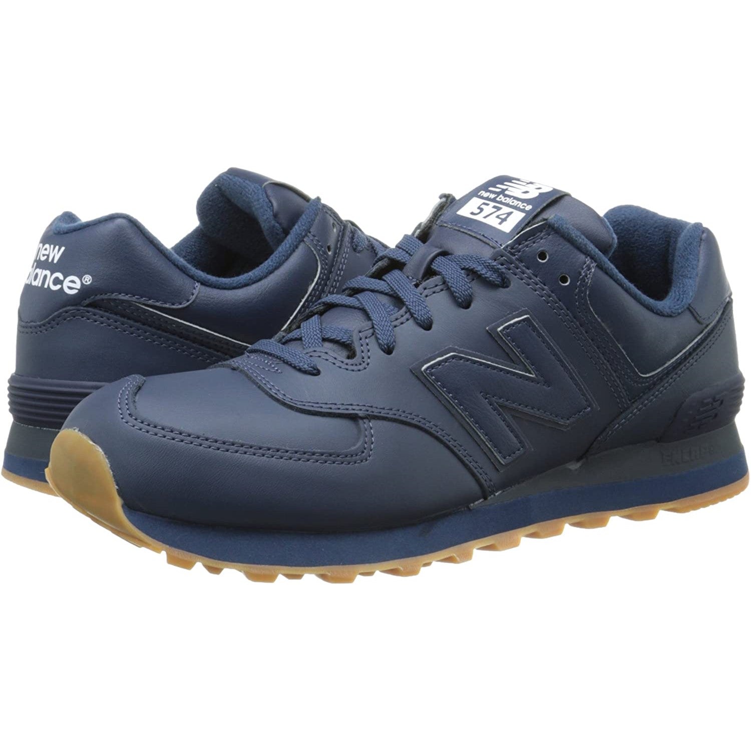 New Balance Mens 574 Leather Shoes – Dress Code - Main Image