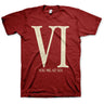 You Me At Six - Mens Ymas Maroon Roman Vi T-Shirt