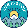 Life Is Good - Mountain Sun Sticker