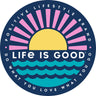 Life Is Good - Sunset On The Wa Sticker