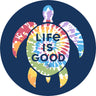 Life Is Good - Tie Dye Turtle Sticker