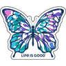 Life Is Good - Small Die Cut Tie Dye Butterfl Sticker