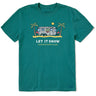 Life Is Good - Mens Let It Snow Camper T-Shirt