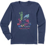 Life Is Good - Womens Seascape Crush On Nature Long Sleeve Crusher Tee