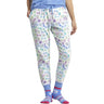 Life Is Good - Womens Tie Dye Daisy Pattern Pajama Bottom