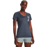 Under Armour - Womens Tech Solid Graphicv V-Neck T-Shirt