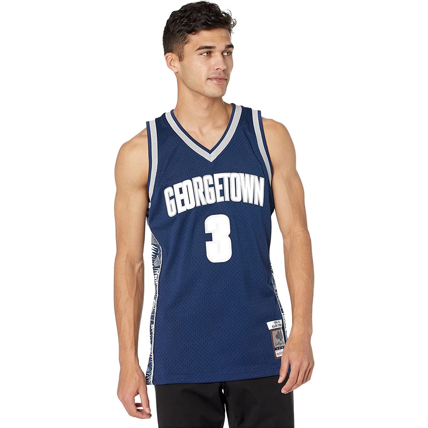 Georgetown University Allen Iverson Mitchell & Ness Swingman Navy Jersey Georgetown University Allen Iverson Mitchell & Ness Swingman Navy Jersey