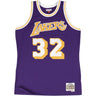Mitchell And Ness - Los Angeles Lakers Mens Nba Swingman Road 84 Magic Johnson Jersey