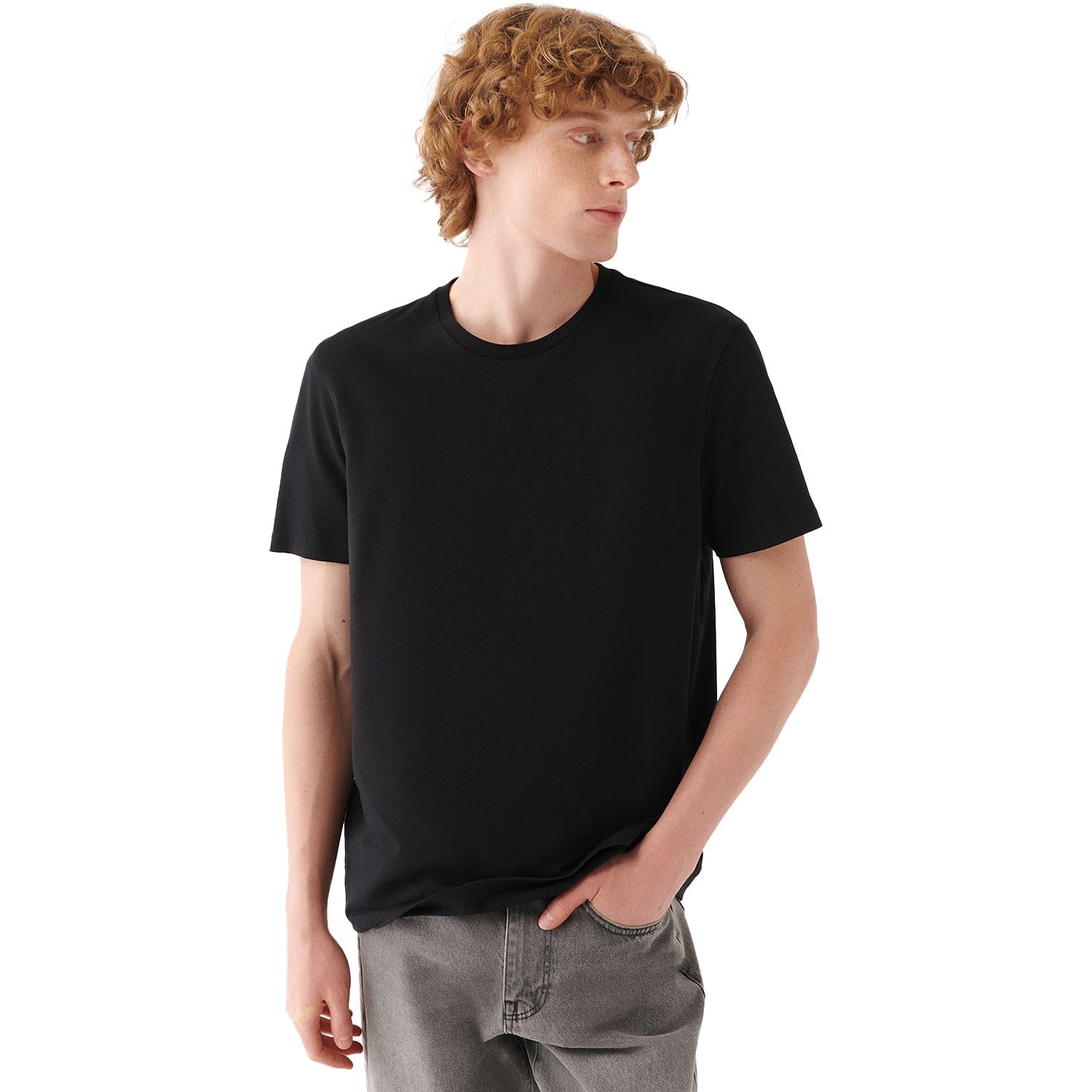 Mavi Mens Basic Crew Neck T-Shirt – Dress Code