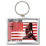 Motley Crue - Unisex Red, White & Crue Keychain