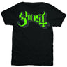 Ghost - Unisex Green/Grey Keyline Logo T-Shirt
