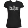 The Beatles - Womens Drop T Logo Embellished T-Shirt