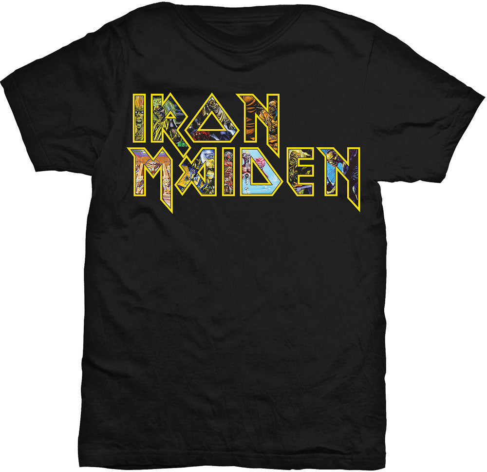 iron maiden dress shirt t-shirt metal men's Iron Maiden - NOTB Vintage - ROCK OFF - IMTEE42MB