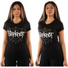 Slipknot - Womens Logo Star Embellished T-Shirt