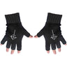 Ghost - Unisex Ghost Cross Fingerless Gloves