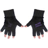 Black Sabbath - Unisex Purple Logo & Devil Fingerless Gloves