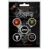 Venom - Unisex Black Metal Button Badge Pack