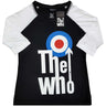 The Who - Womens Elevated Target Raglan T-Shirt