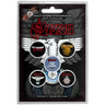 Saxon - Unisex Wheels Of Steel Button Badge Pack