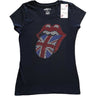The Rolling Stones - Womens Classic Uk Embellished T-Shirt