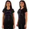 Prince - Womens Purple Symbol Embellished T-Shirt
