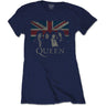 Queen - Womens Vintage Union Jack T-Shirt