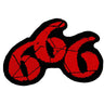 Generic - Unisex 666 Cut-Out Standard Patch