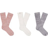 Ugg - Womens Rib Knit Slouchy Crew 3 Pack Socks