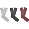 Ugg - Mens Trey Rib Knit Cozy 3 Pack Socks