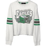 Junk Food - Womens Eagles Kickoff Crop Crew Top