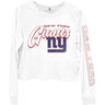 Junk Food - Womens Giants Touchdown Long Sleeve Crop T-Shirt
