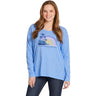 Life Is Good - Womens Here Comes The Sun Rainbow Relaxed Fit Long Sleeve T-Shirt