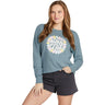Life Is Good - Womens More Peace Daisy Box Long Sleeve Boxy T-Shirt