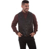 Scully - Mens Westrn Vest/Single Point