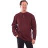 Scully - Mens Heather Rib Henley T-Shirt
