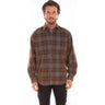Scully - Mens Y/D Corduroy Plaid Shirt