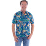 Scully - Mens Short Sleeve Cocktails & Skulls Shirt
