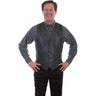 Scully - Mens Caiman Inset Vest