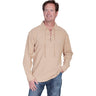 Scully - Mens Lace Up Front Shirt
